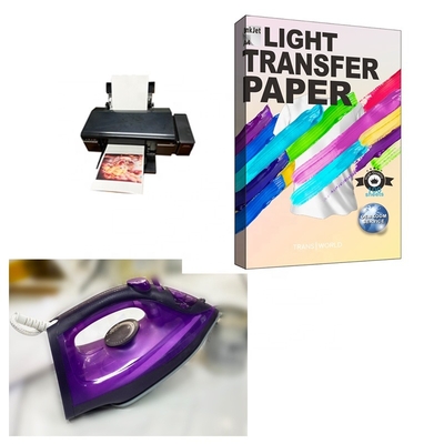 Apparel Transworld A3 Iron On T Shirt Inkjet Transfer Cold Skin Light Paper Transfer Paper For Inkjet Printer Heat Custom Heat Transfers