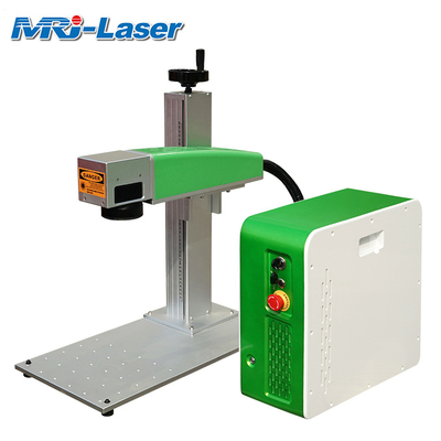 High Efficiency Air Cooled Portable Mini Fiber Laser Marking, Engraving, Etching Machine 20W 30W for Metal, PCB